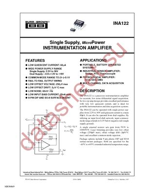 INA122U/2K5 datasheet  